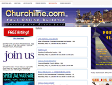 Tablet Screenshot of churchline.com